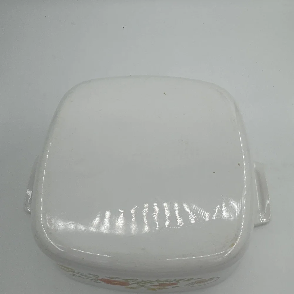 Corning‎ Ware A-1½-B 1.5 Quart Casserole Wild Flower Dish w/Pyrex A-7-C Lid VTG